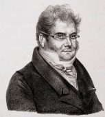 drawn portrait of Adolphe Pierre Lesson