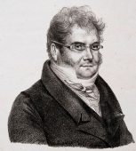 gezeichnetes Porträt von Adolphe Pierre Lektion